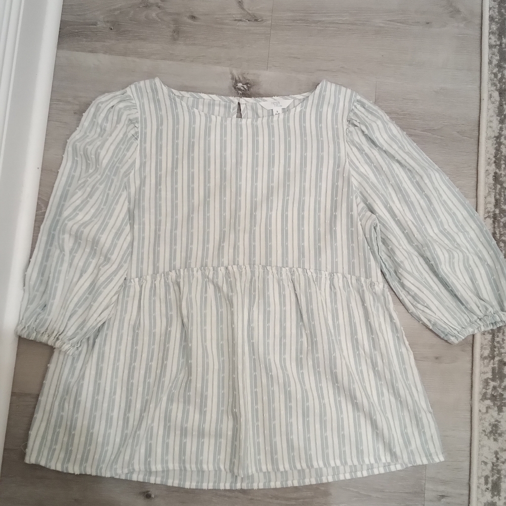 Time and Tru Striped peplum blouse